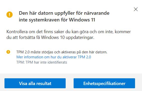Sistema operativo Windows 11 TPM 2.0